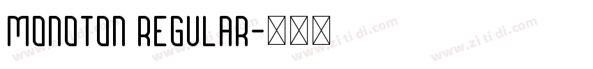 Monoton Regular字体转换